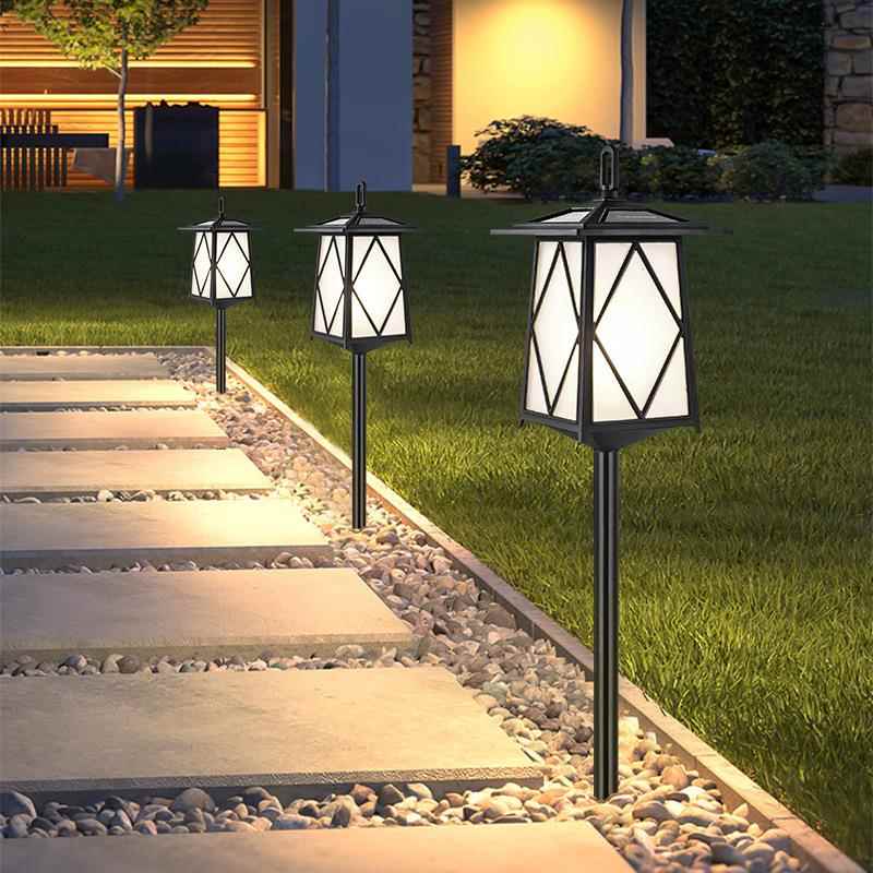 太阳能草坪灯现代简约草地灯地插式家用花园别墅户外防水庭院灯