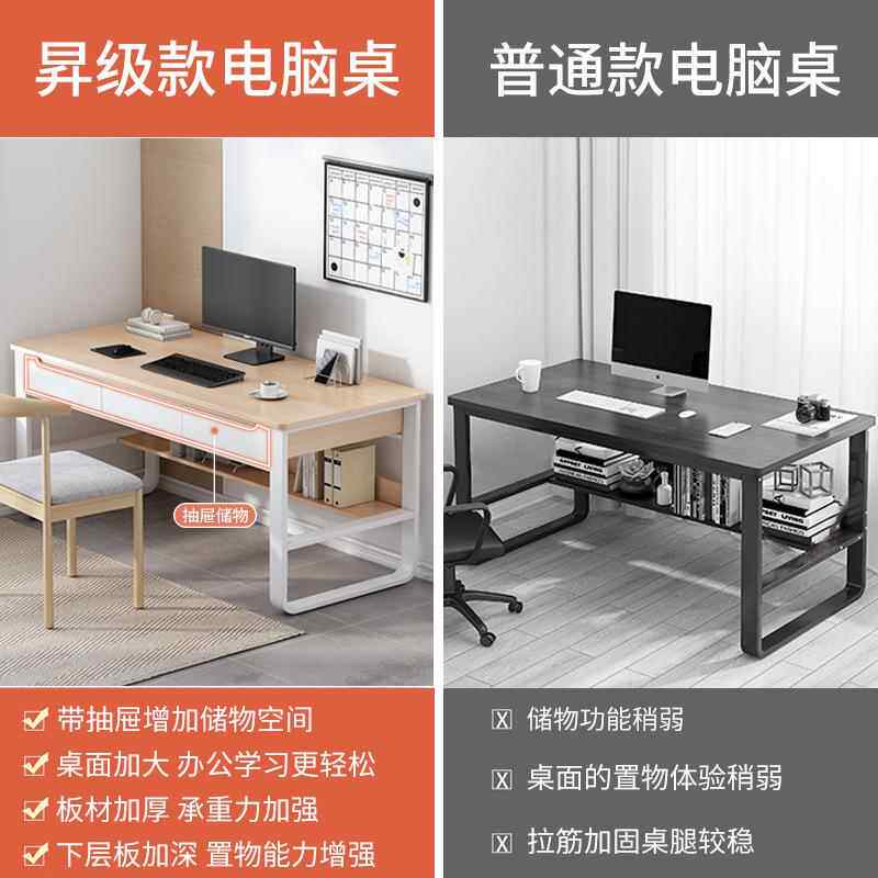 电桌台式用女孩卧家室抽屉脑书中桌学生租房写字台简易a0811办公