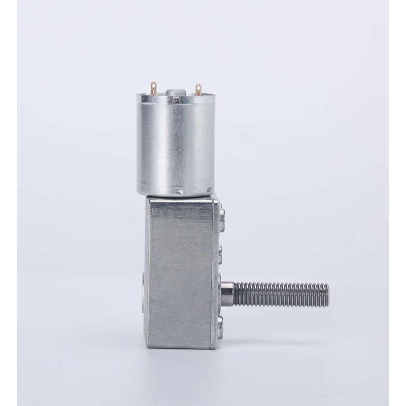 锁螺杆自螺纹12v马达涡轮低速24v蜗杆m8电机轴jgy370减速电机电机