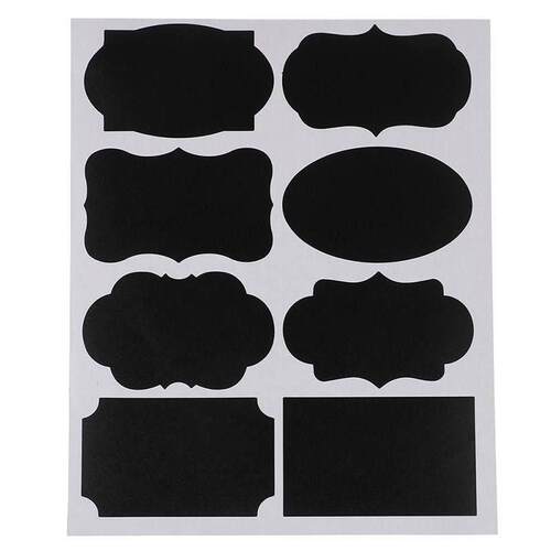 72pcs Blackboard Craft Kitchen Jar Organizer Labels Chalkboa