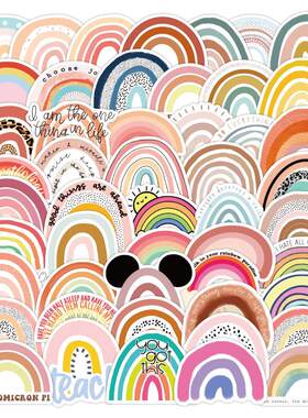 10/30/50PCS Colorful Rainbow Bridge Cartoon Stickers DIY Mot