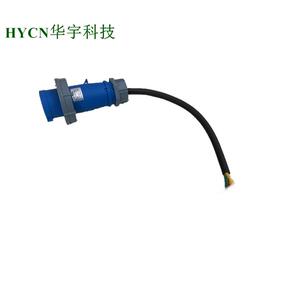 厂家直销大电流工业连接器插头 带线航空插头32AIP67防水岸电插头