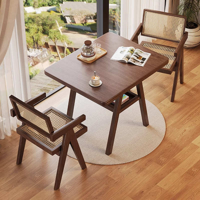 阳台小桌椅三件套实木一桌二椅简约家用休闲喝茶桌椅组合小户型
