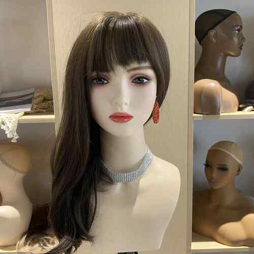 仿真人模77特头假发展美女人模饰品耳示环直播半身模型头C头OS假