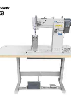 满艺座牌双针柱汽车垫双针车汽车坐垫用缝纫高机厚UTE料高车