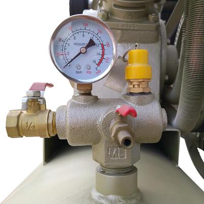 活塞空压机 2缸80 0.48m3/min排气量4kw喷漆用气泵空气压缩机