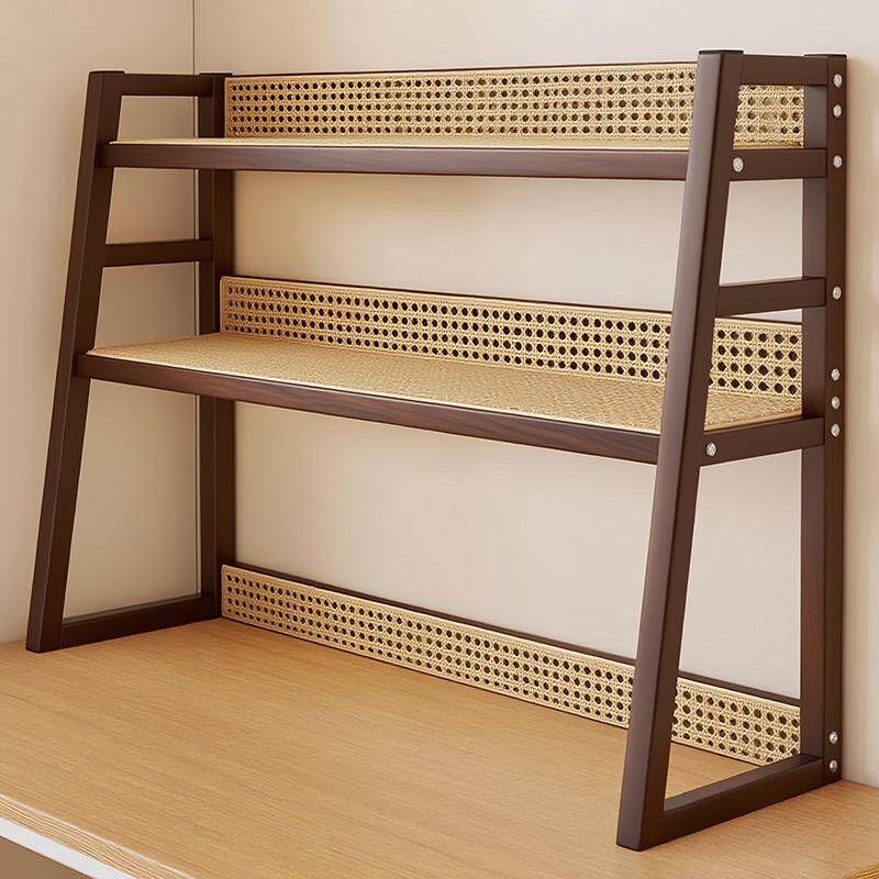 桌面置物架阶梯式桌上书架电脑桌分层陈列架办公桌台面收纳置物架