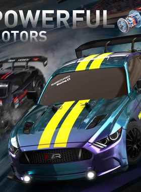 ：16RC四驱遥控漂移车灯比光速控制可调速73732全例1遥控高竞技赛