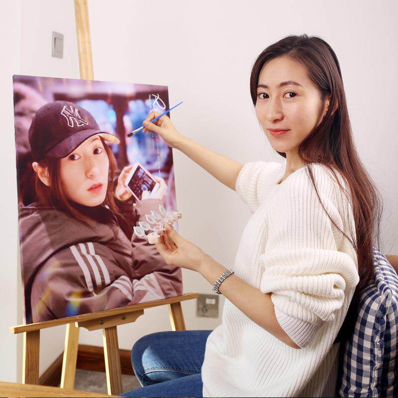 DIY数字油画定作礼物油彩画颜料定制绘画彩绘现代简约