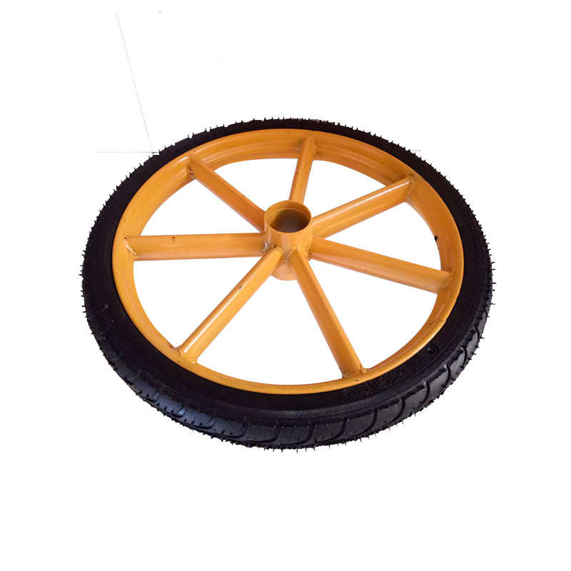 300-18免充气轮 高速新外胎实心力车轮 力车轮批发扁管pu轮