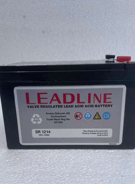 瑞士LEADLINE 蓄电池SR1214铅酸免维护 12V14AH直流屏UPS/EPS
