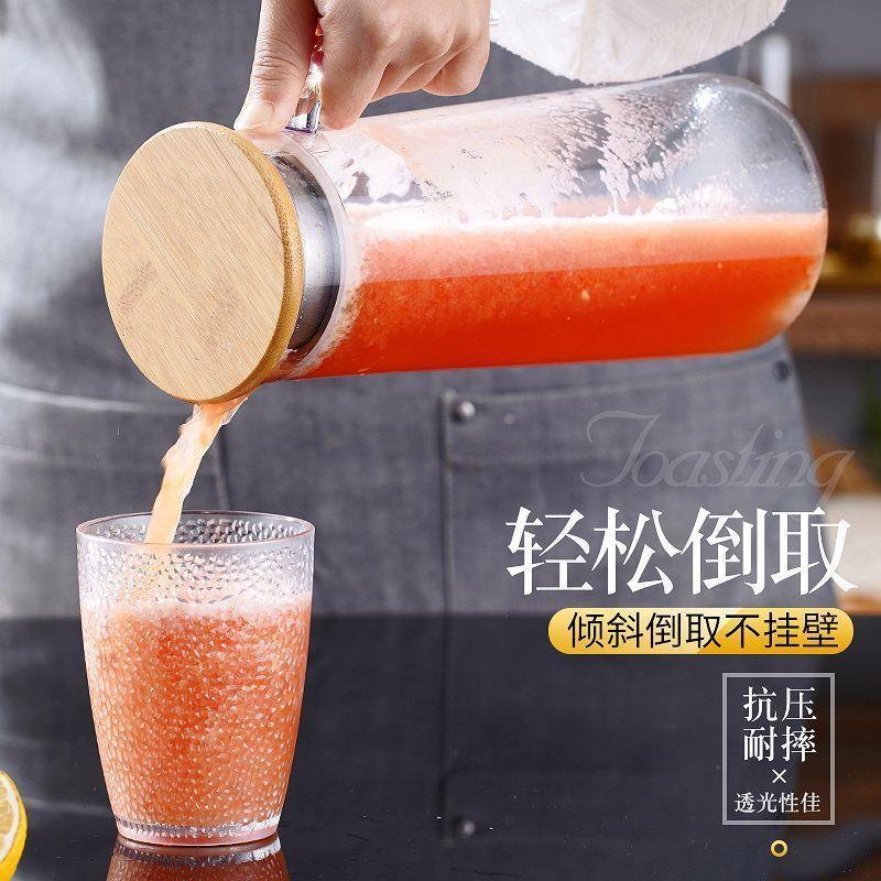 亚克力水壶餐厅高耐热饮料冷水壶扎壶酒吧PC亚克力加厚塑料壶商用