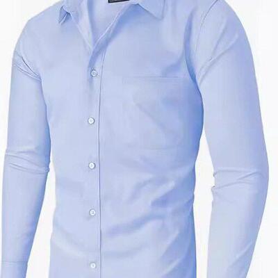 3Pack Long Sleeve Button Down Mens Dress Shirts in White