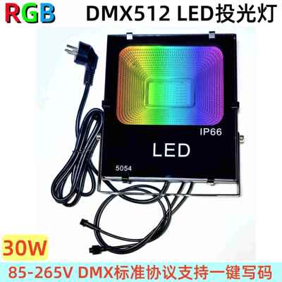 30WDMX512RGBLED投光灯DMXLED泛光灯户外照树