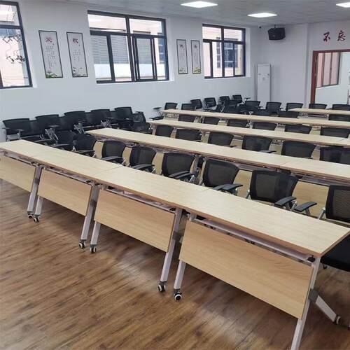 培训桌会桌双拼人简易课折叠长条桌桌可221议移动接办公桌带轮辅