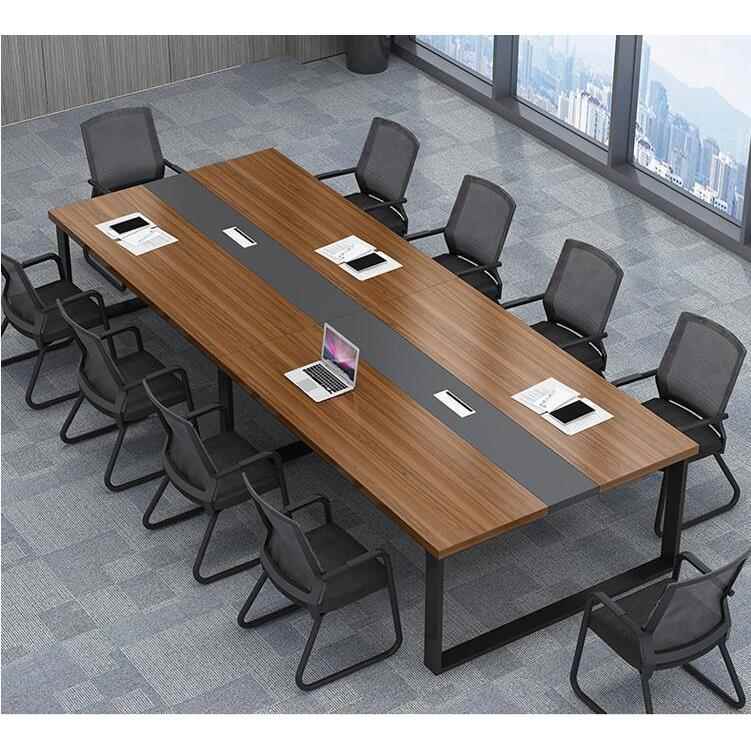 小型会议桌长桌简约现代长条桌培训桌多人办公洽谈桌办公桌椅组合