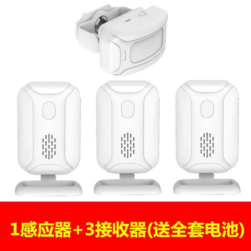 两件式欢迎光临感应器店铺进门迎宾器无线红外防盗报警一拖三门铃
