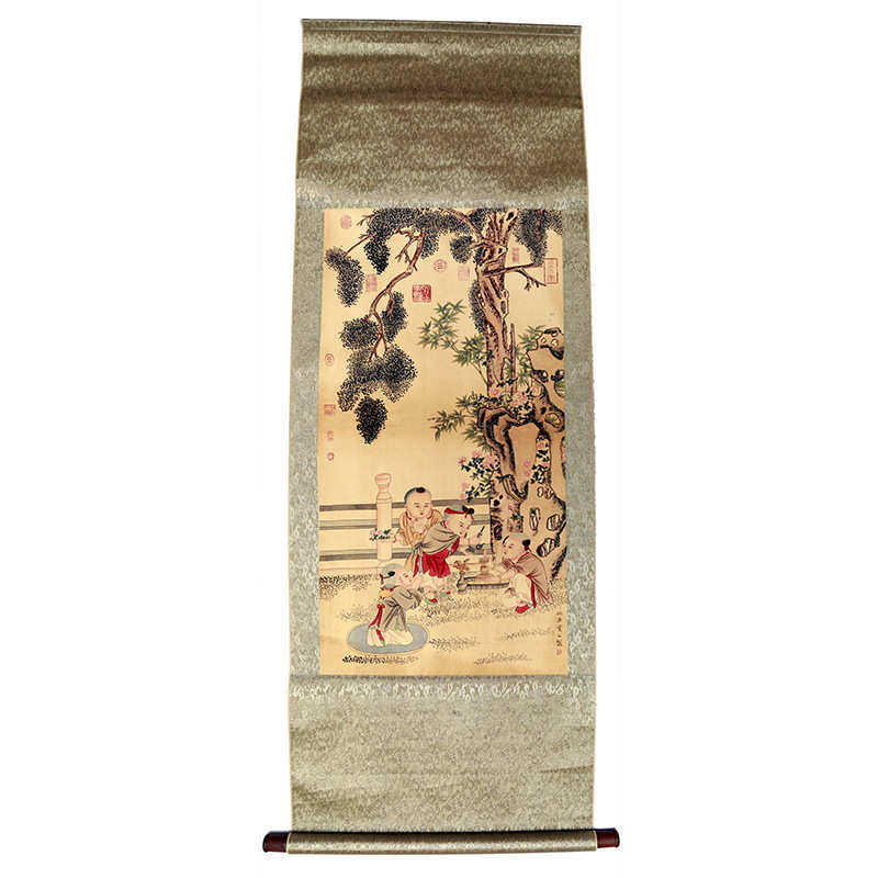 厂家批发中堂画仿古古玩字画客厅卧室山水花鸟人物