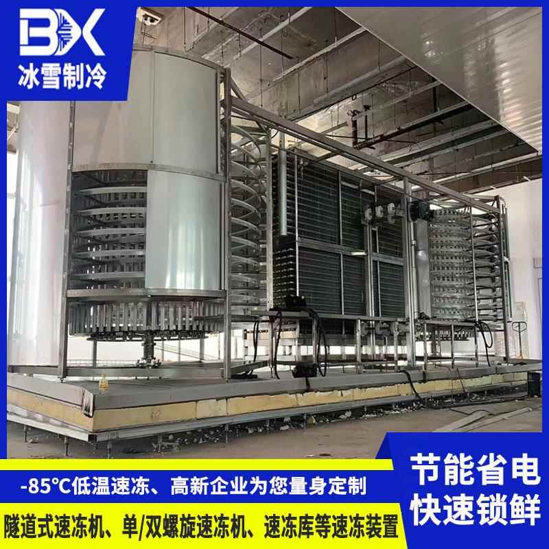 双螺旋速冻机 混沌汤圆速冻食品冷冻机 面食速冻装置 可分期付款