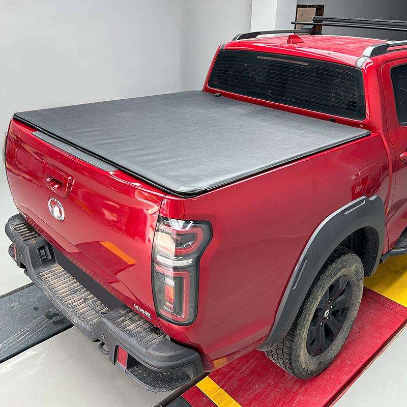 猛禽F150坦途/HILUX/ranger/DMAX/L200皮卡车改装后箱盖软三折叠
