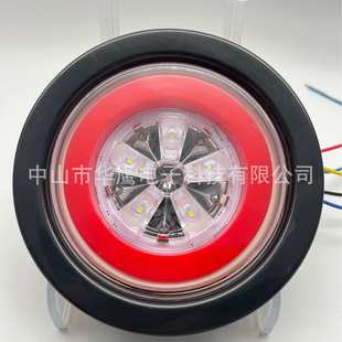 拖车灯 工厂直供 叉车灯 圆形LED货车尾灯 美系卡车边灯 卡车尾灯