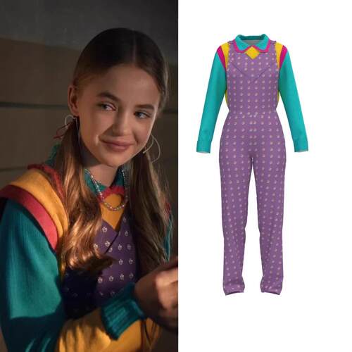 怪奇物语5cos服Stranger Things霍利holly角色扮演女童背带裤套装