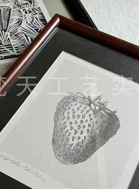 摆动的线高级感约客厅装饰画法式众QB202406艺术简餐抽小象线厅条