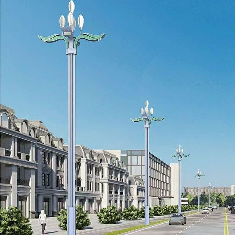 LED莲花造型玉兰灯户外景观灯市政照明防水新款花灯厂家