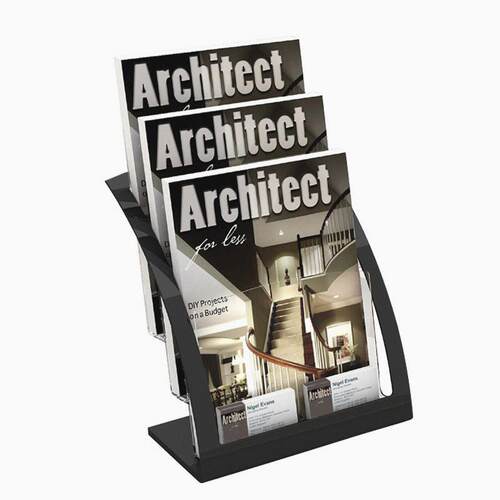亚克力展示架桌面杂志架多层绘本架货架资料架报刊架塑料展架收纳