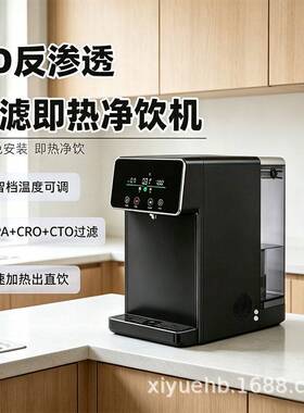 台式饮水机公家用免安装反渗透过滤机即热式茶吧机大流量直饮机