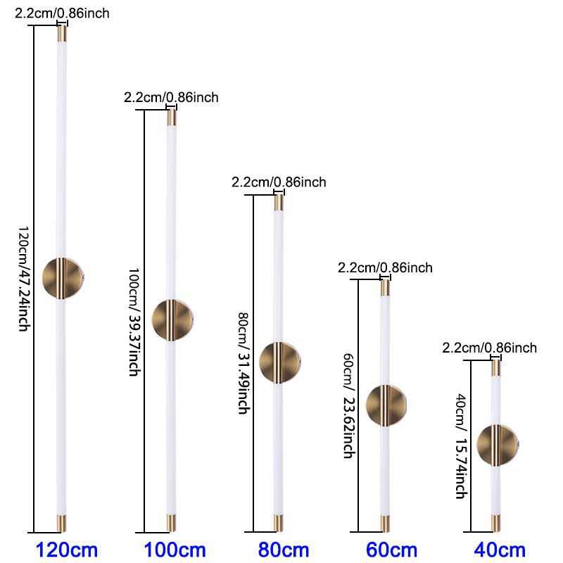 s%室内壁灯长条壁灯分体包装亚克力过道轻奢金色装饰楼梯氛围背景