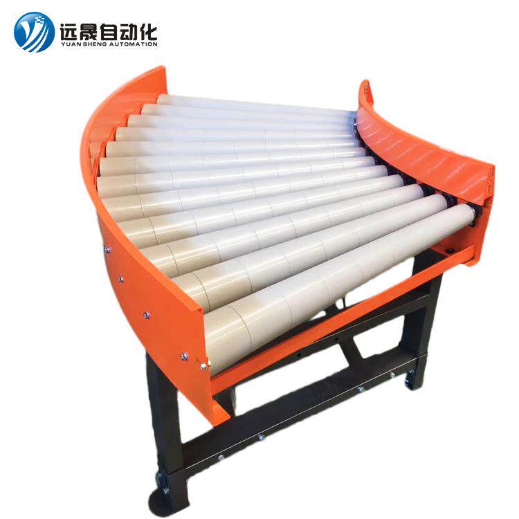 东莞源头直发滚筒车弯机45度胶滚筒转弯机