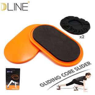 1 pair Sport Sliders Core Workout Discs Core Ab Exercise Gym