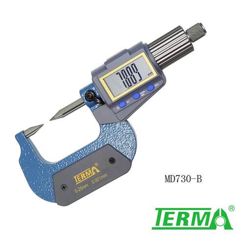 MD730-B双尖头数显千分尺电子螺旋测微器0-25mm高精度尖头千分尺