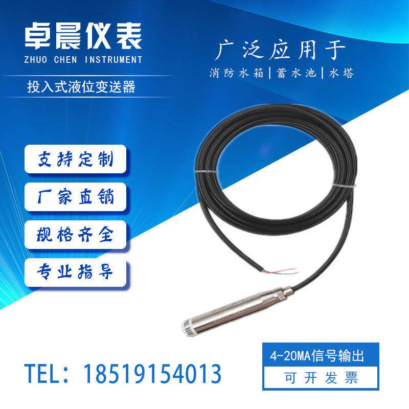 投入式液位计液位变送器传感器探头控制器水位显示器水位计T93