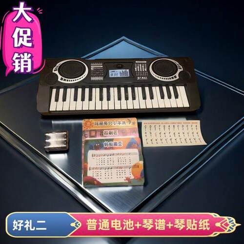 正品童儿电子琴益智3琴键男女孩钢琴宝玩具宝入门多功7能初学者音