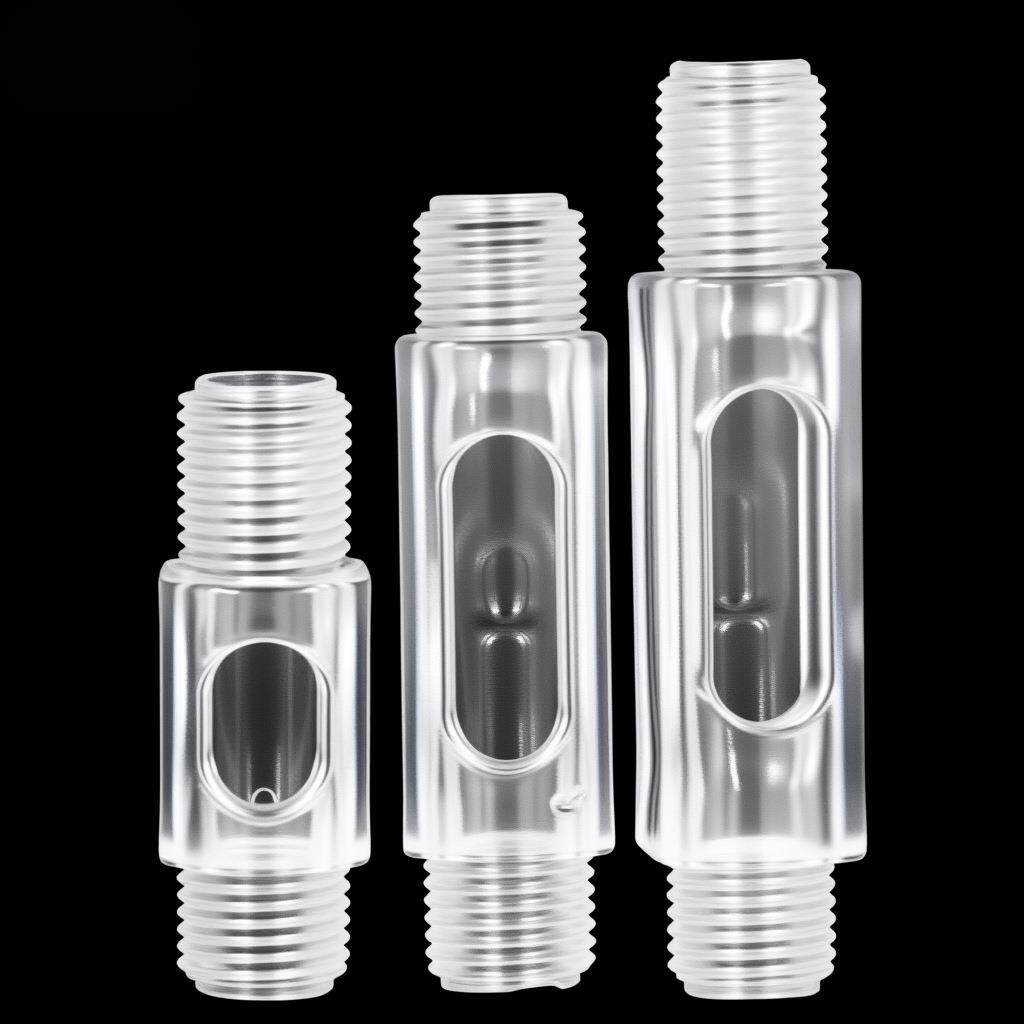 穿线绝缘灯具安装件透明亚克力PC塑料三通牙管六角牙T型