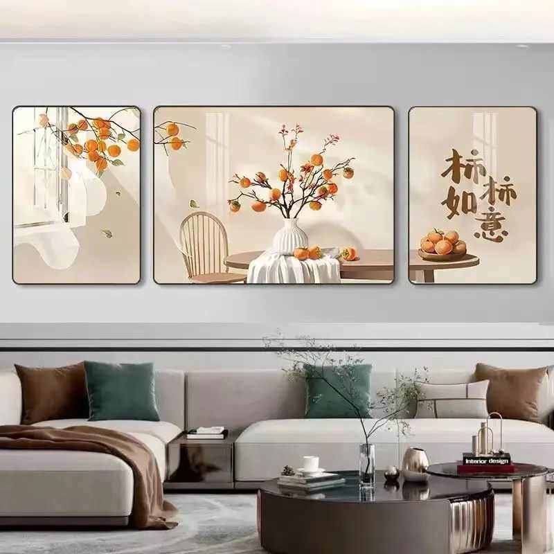 新款现代客厅装饰画简约沙发背景墙挂画大气轻奢三联画墙壁画,家居饰品,现代装饰画,淘宝优惠券,粉丝福利购,淘宝优惠卷