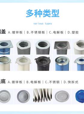 YLR耐高温替代花板筒孔滤125100替代布袋工5业除尘*滤筒