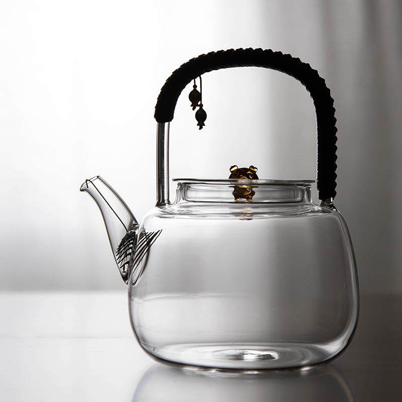 全煮玻明璃一体烧火水壶可加热提梁壶玻璃558茶壶单壶电陶炉专用