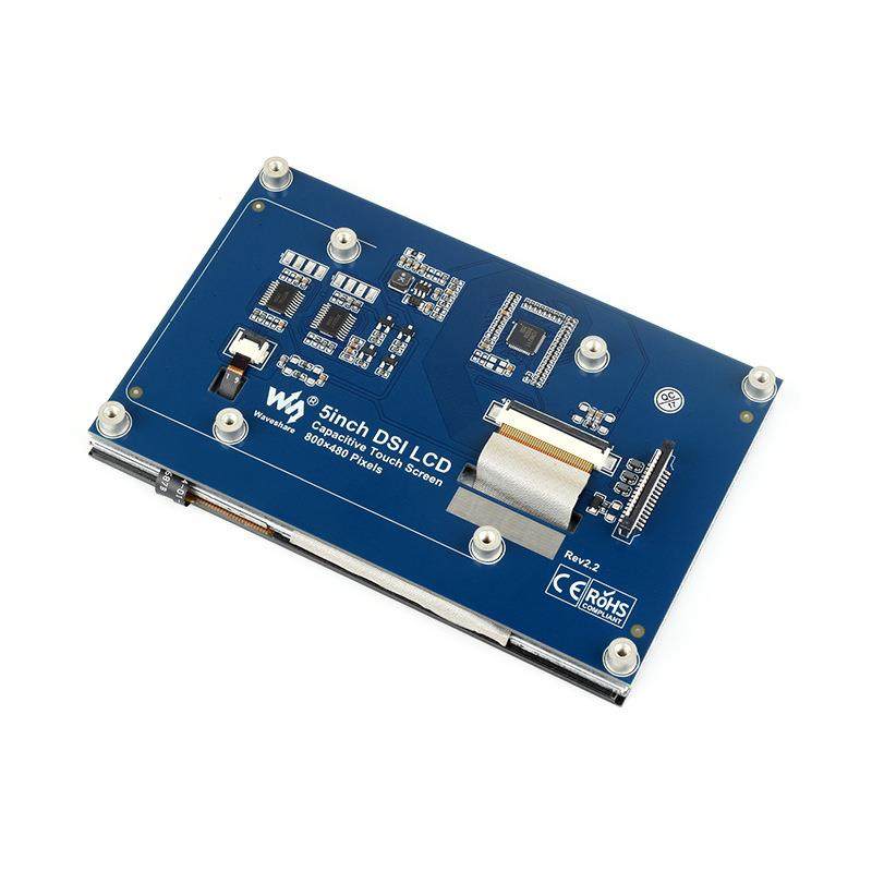 5寸电容IPS触控屏800×480像素 DSI通信低功耗方案 I2C触摸接口