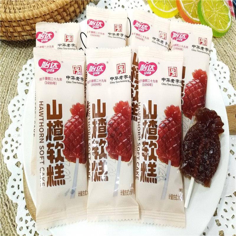 怡达山楂软糕山楂棒棒酸甜山楂制品零食小吃休闲食品散装500g