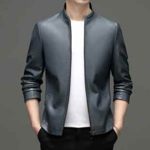 套绵羊皮新皮款 BB皮夹克高档休闲立大码 领海 6066 真外皮衣男修身