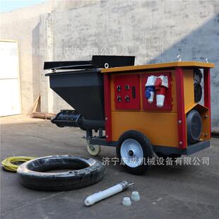 建911空筑工地内墙外墙砂浆灰粗浆砂喷涂机自带气泵压机机粉墙抹