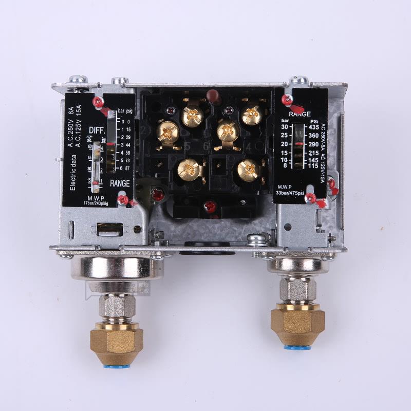 鸿森HS-P830HM压力控制器高低压力开关空调自动真空 双压力控制器