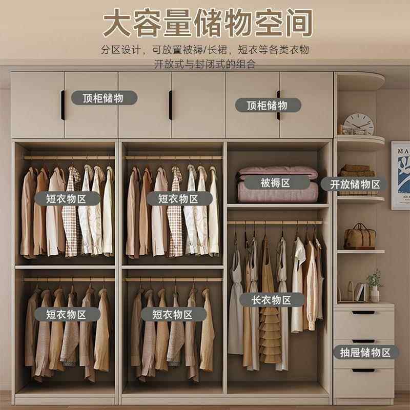 衣柜家卧室济简经用约小户型大容三开20量门衣柜儿童衣柜出租屋衣