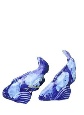 跨境新款Ceramic Garden Koi花园锦鲤园庭草地艺术装饰品厂家直销
