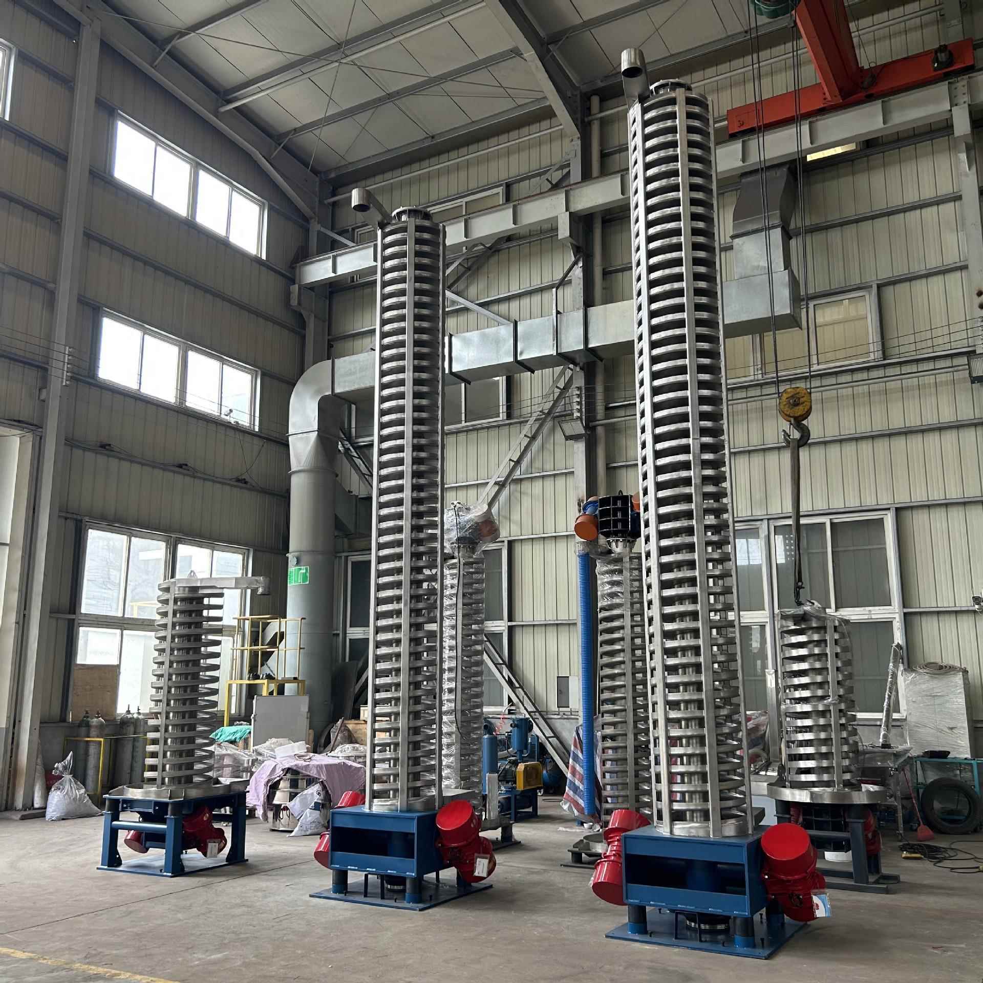 晟图活性炭颗粒料降温提升机全封闭防飞溅产量大占地小降温快