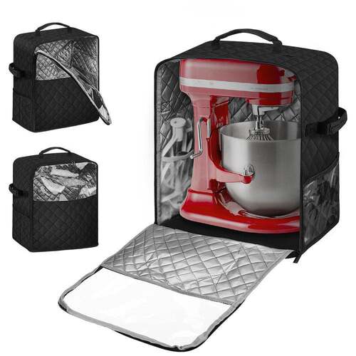 Vertical mixer dust cover mixer storage bag with pocket