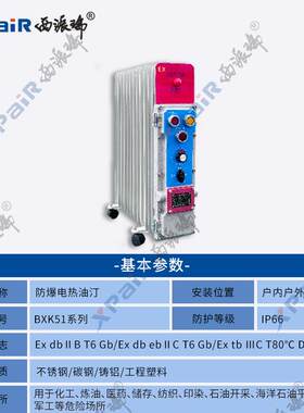 防爆电暖器9片11片2000W工业电热油汀大功率加热器3KW取暖器220V
